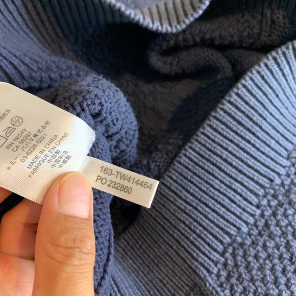 Tommy Bahama Sweater Womens S Small Windsor Havana Blues Pineapple Textured Knit - Picture 9 of 11
